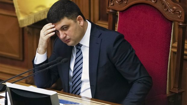 Dosavadní předseda parlamentu Volodymyr Hrojsman je kandidátem na premiéra Ukrajiny