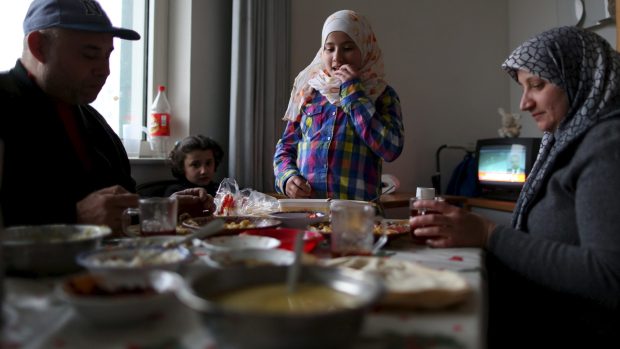 Rodina syrských uprchlíků v Německu (ilustrační foto)