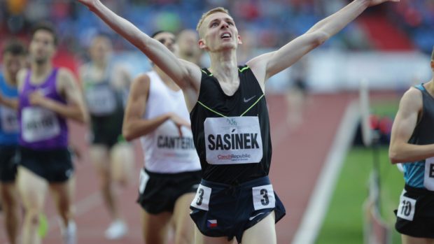 Filip Sasínek doběhl závod na 1500 metrů na Zlaté tretře v čase 3:36,32