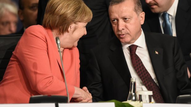 Angela Merkelová a Recep Tayyip Erdogan