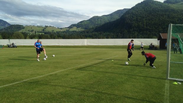 Čeští fotbalisté se připravují na EURO v podhůří rakouských Alp