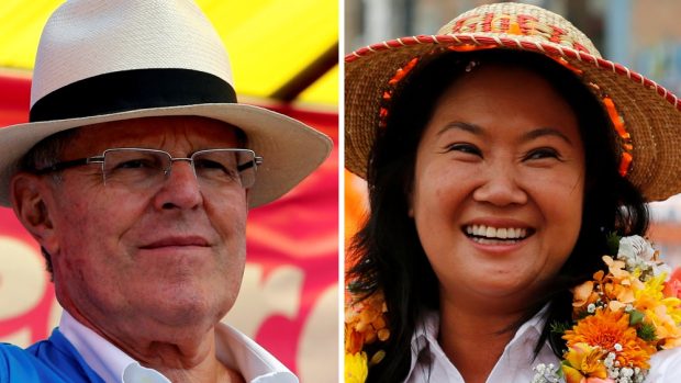 V druhém kole prezidentských voleb v Peru se utká  Keiko Fujimoriová s Pedrem Pablem Kuczynskim