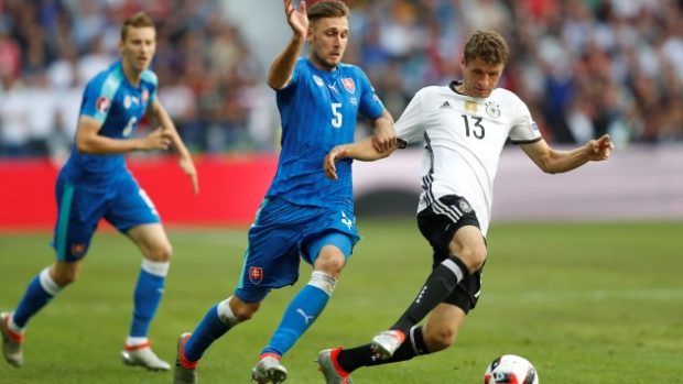 Německo dnes v osmifinále vyřadilo Slovensko