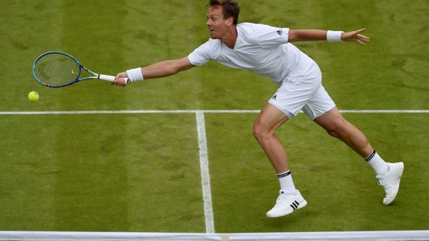 Český tenista Tomáš Berdych postoupil na Wimbledonu do druhého kola