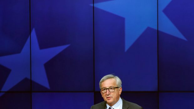 Předseda Evropské komise Jean-Claude Juncker na summitu v Bruselu