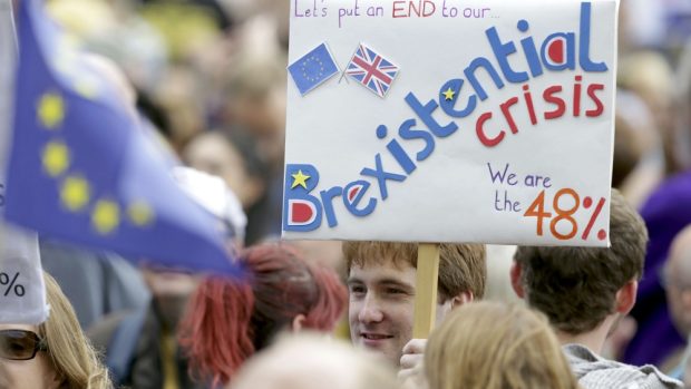 Odpůrci brexitu demonstrovali v hlavním městě Británie
