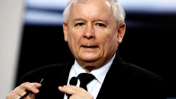 Vůdce polské vládnoucí konzervativní strany Právo a spravedlnost (PiS) Jaroslaw Kaczyński