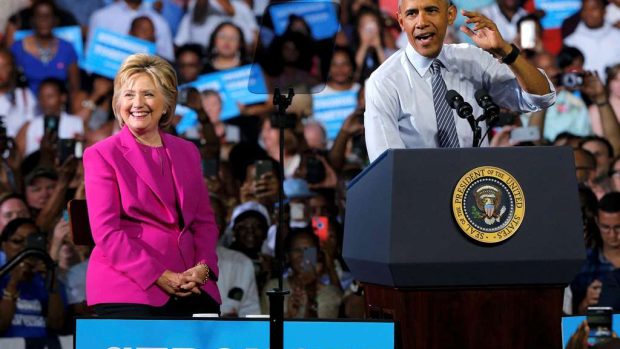 Barack Obama se zapojil do přímé kampaně Hillary Clintonové
