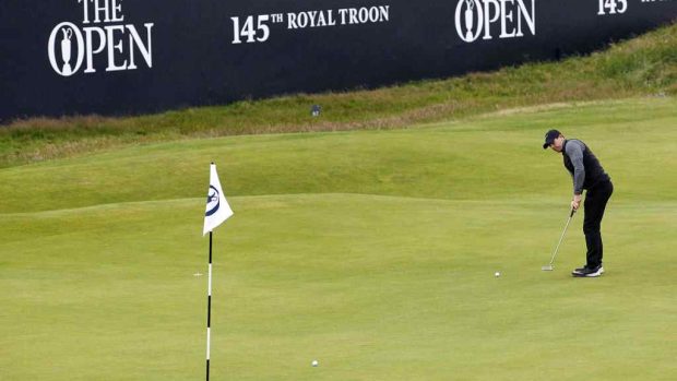 Nejlepší golfista současnosti Rory McIlroy na turnaji British Open
