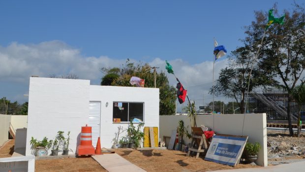 Tyto domy postavila radnice v rámci dohody o budoucnosti osady Vila Autodromo