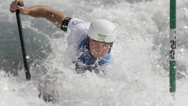 Vodní slalomář Vítězslav Gebas se dnes popere o finále v kategorii C1