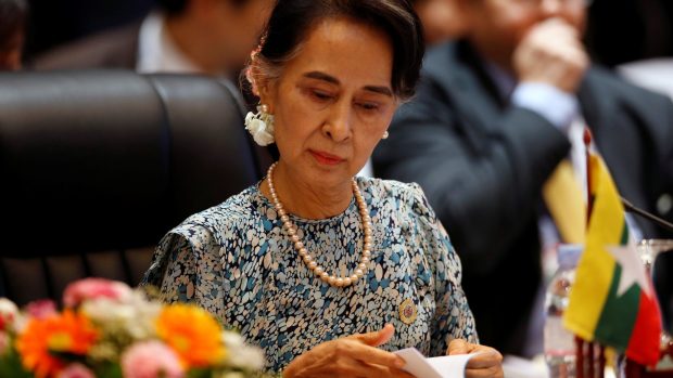 Barmská politička Aun Schan Su Ťij