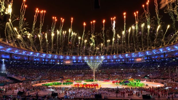 Slavnostní zakončení olympijských her v Brazilském Rio de Janeiru