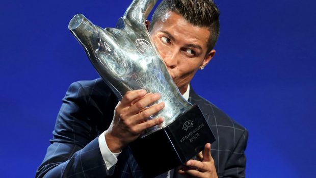 Nejlepší fotbalista Evropy za loňský rok Cristiano Ronaldo