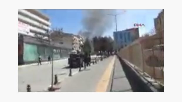 Výbuch v tureckém Vanu.