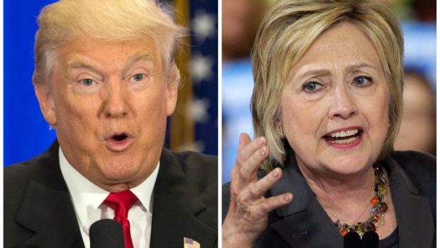 Současné průzkumy veřejného mínění dávají skoro stejné šance Donaldu Trumpovi i Hillary Clintonové