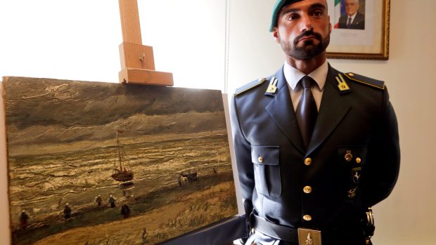 Nalezený van Goghův obraz Pohled na moře u Scheveningenu