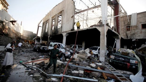 Jemenské Saná se stalo cílem náletů