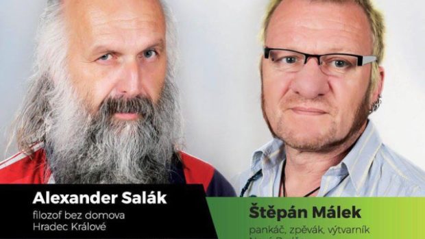Volební plakát Alexandra Saláka a Štěpána Málka