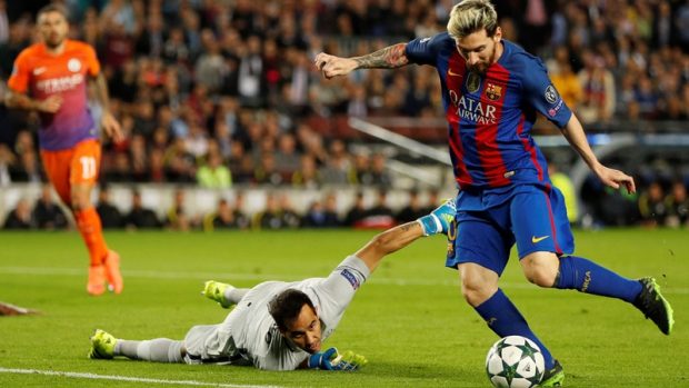 Lionel Messi si položil bývalého spoluhráče Claudia Brava a vstřelil první gól