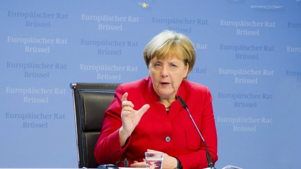 Angela Merkelová na zasedání Evropské rady (20.-21. října 2016)