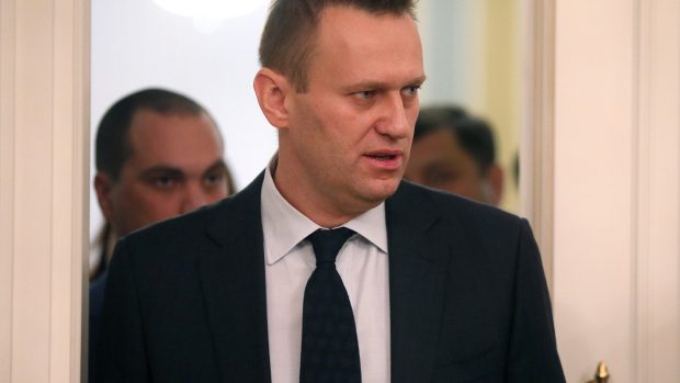 Alexej Navalnyj u Nejvyššího soudu.