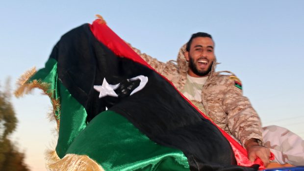 Libyjské jednotky slaví dobytí Syrty
