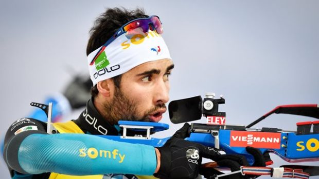 Martin Fourcade na střelnici v Östersundu