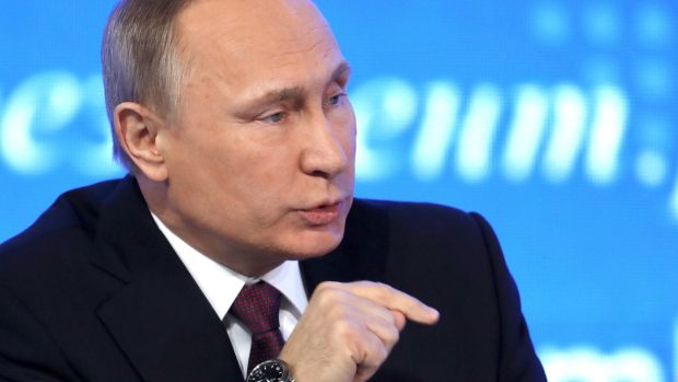 Vladimír Putin na výroční konferenci