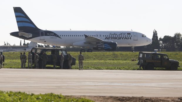 Unesený libyjský Airbus A320