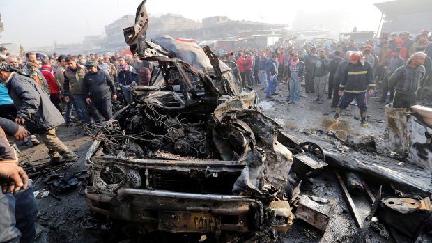 Výbuch na zeleninovém trhu v Bagdádu si vyžádal nejméně třináct  životů a padesát raněných