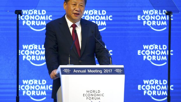čínský prezident Si Ťin-pching, světové obchodní fórum davos