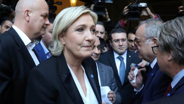 Marine Le Penová, šéfka Národní fronty a prezidentská kandidátka.