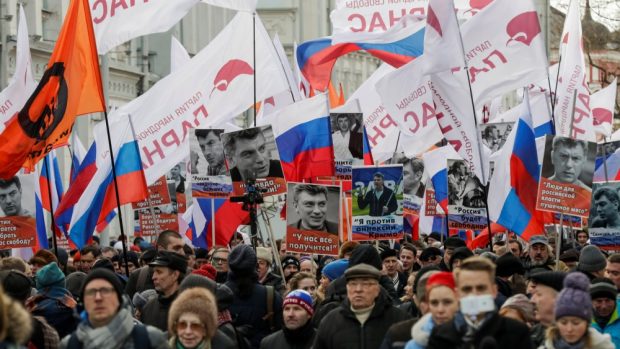 Pochod Moskvou za Borise Němcova