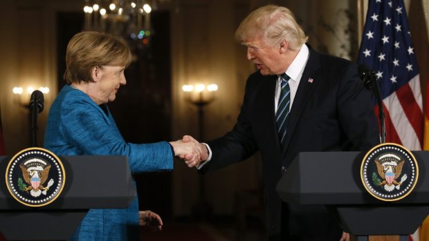 Angela Merkelová a Donald Trump