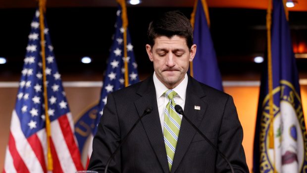 Paul Ryan oznamuje stáhnutí návrhu na zrušení Obamacare