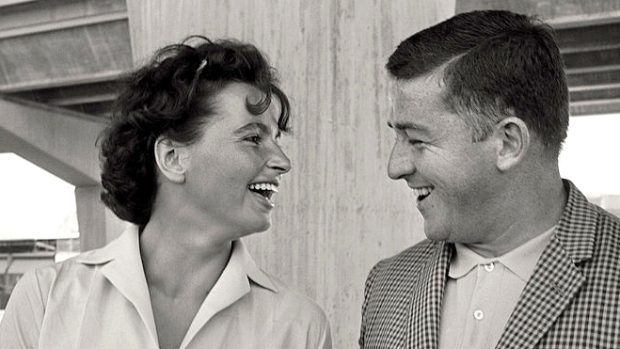 Olga Fikotová a Harold Connolly na snímku z roku 1960