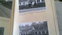 Fotodokumentace z nehody tramvají v Ostravě v roce 1969
