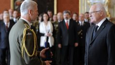 Jmenování nových generálů na Pražském hradě