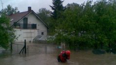 Záplavy v ostravské osadě Žabník