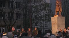Odhalení Masarykovy sochy v Bratislavě