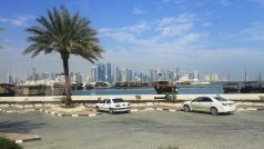 Během jízdy s Ahmedem byl dostatek času na to fotit panorama, kterým láká Dauhá turisty