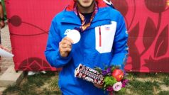 Martin Fuksa se stříbrnou medailý z Evropských her