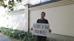 Dnešní ojedinělý protest proti okupaci Československa v Moskvě
