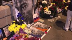 Ruská opozice si připomněla půl roku od vraždy politika a vědce Němcova