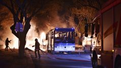 Exploze v Ankaře zasáhla autobusy převážející vojáky
