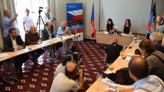 Otevření údajného zastoupení doněckých separatistů v Ostravě