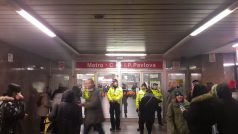 Policisté ve čtvrtek dopoledne uzavřeli stanici metra I. P. Pavlova