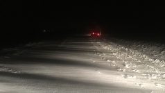 Husté sněžení komplikuje dopravu v Česku - fotografie z Královéhradeckého kraje