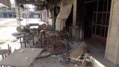 Pusté ulice zpustošeného Karakóše
